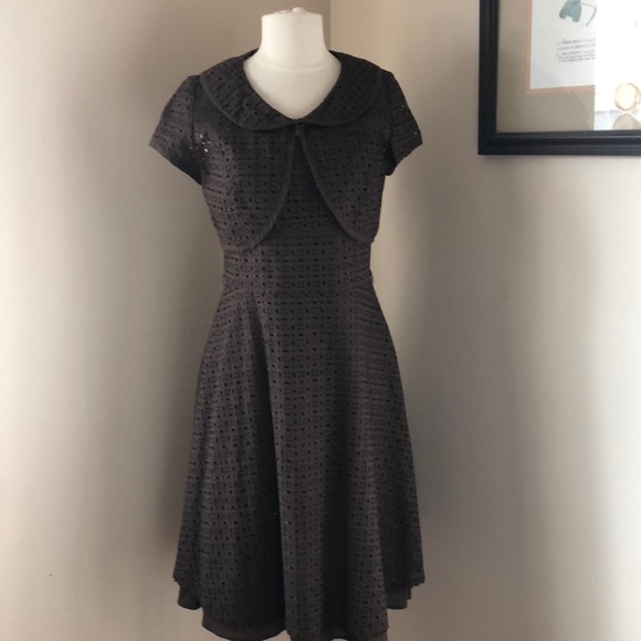 Eyelet sundress w/ bolero shrug - Picture 2 of 4